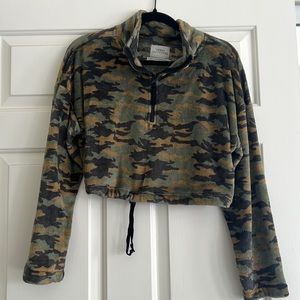 Urban Outfitters Camo Crop Sweater